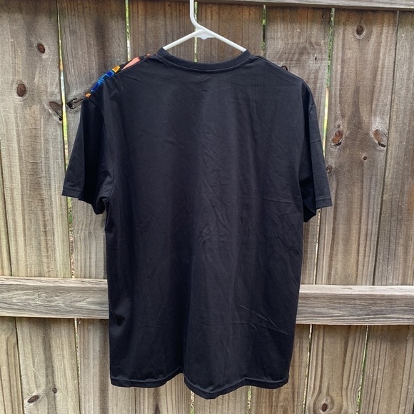 Custom Ghanian pocket T-shirt, cotton kente fabric, size Large - Picture 2 of 3